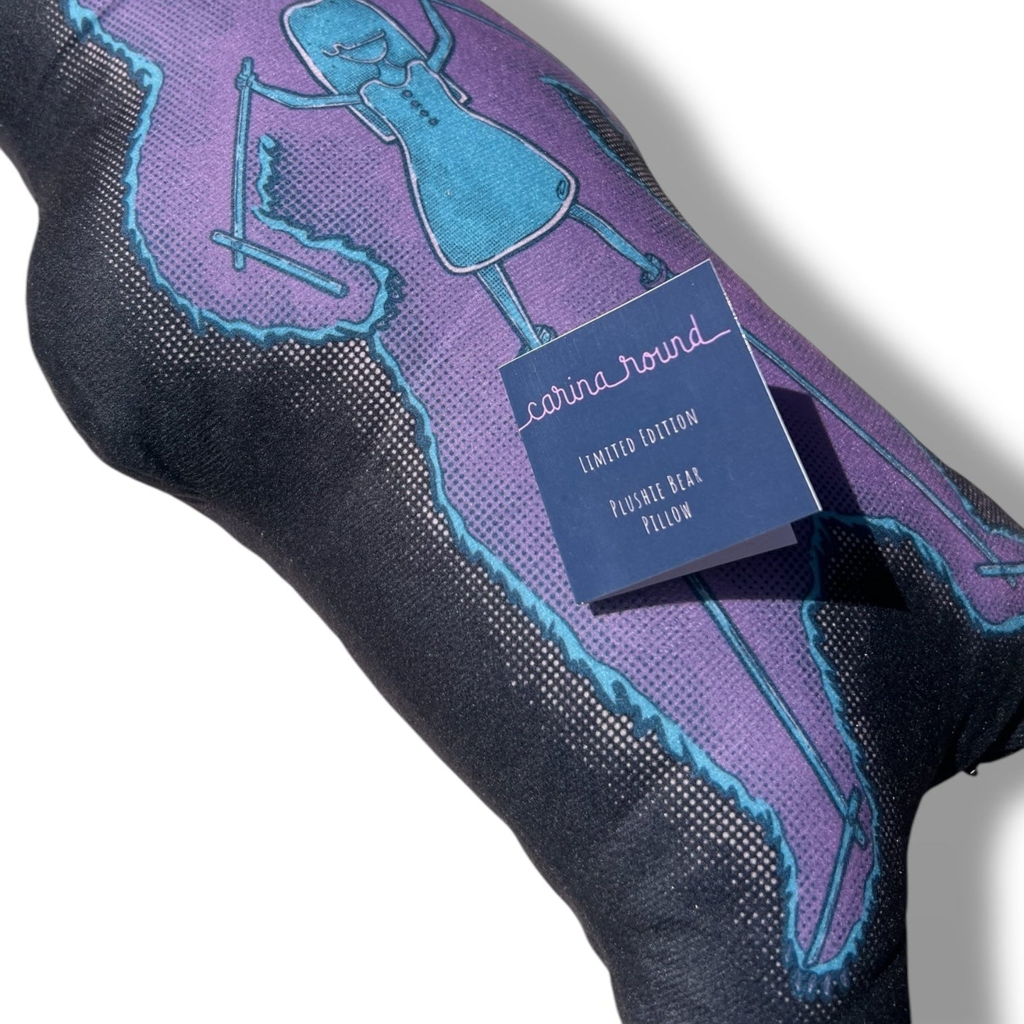 Carina Round Bear Plushie Velvet Pillow