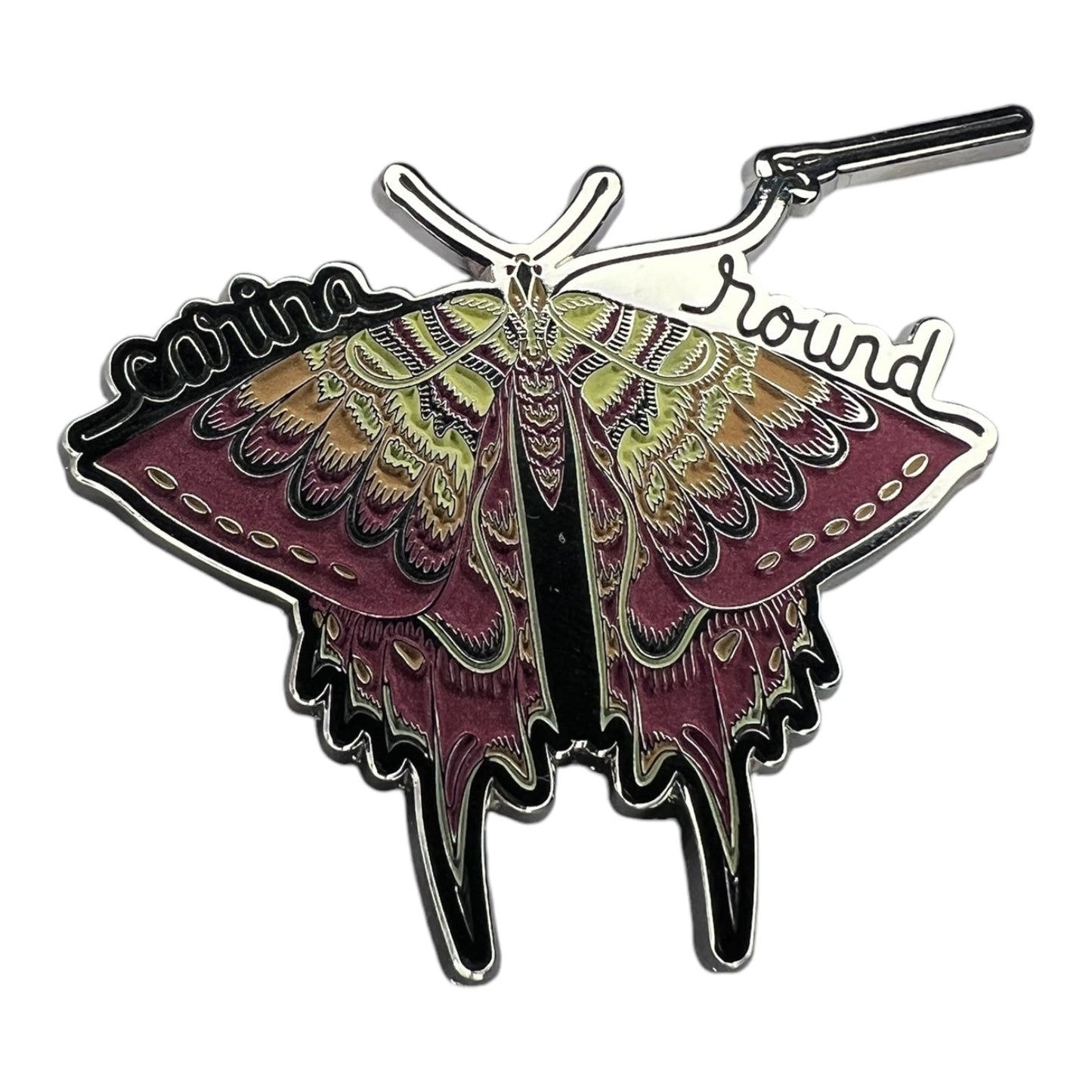 Carina Round Massive GLOW IN THE DARK 3" 'Butterfly' Pin XL SIZE