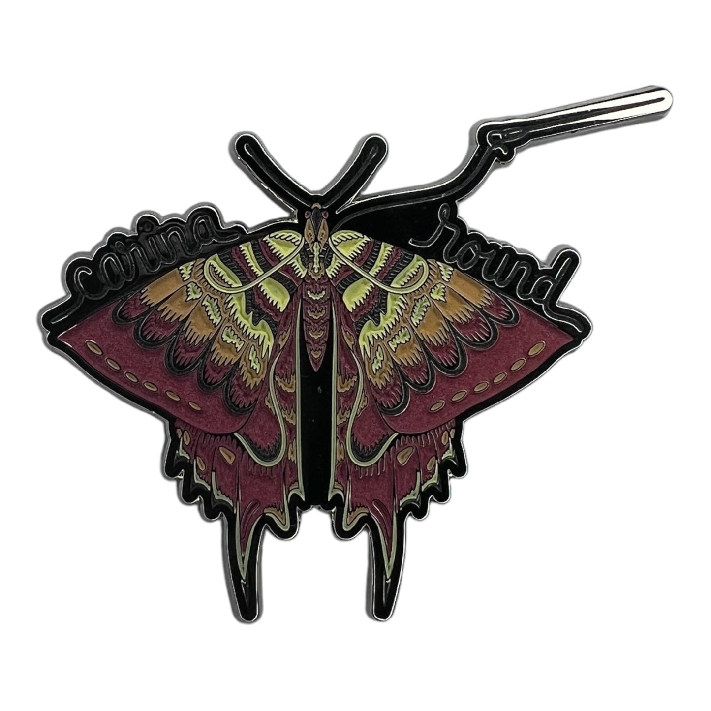 Carina Round Massive GLOW IN THE DARK 3" 'Butterfly' Pin XL SIZE